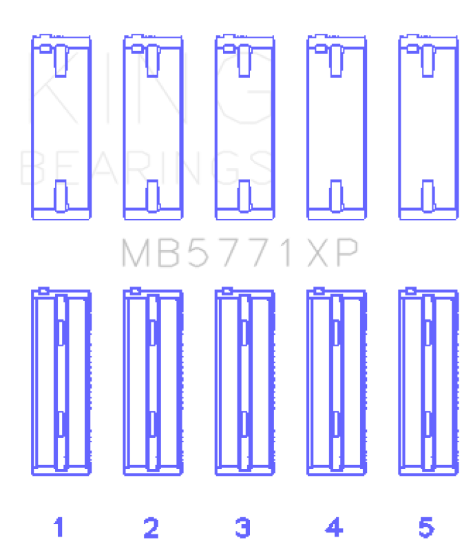 Picture of King Engine Bearings KING Main Bearings - MB5771XP
