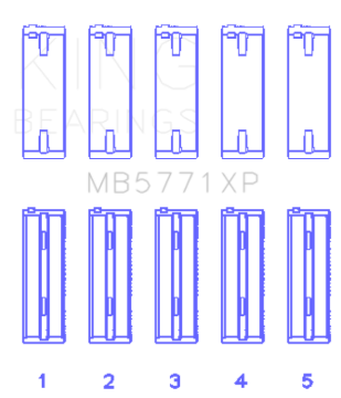 Picture of King Engine Bearings KING Main Bearings - MB5771XP