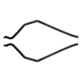 Picture of ARB Side Rails/Steps Front Side Steps - 4413250
