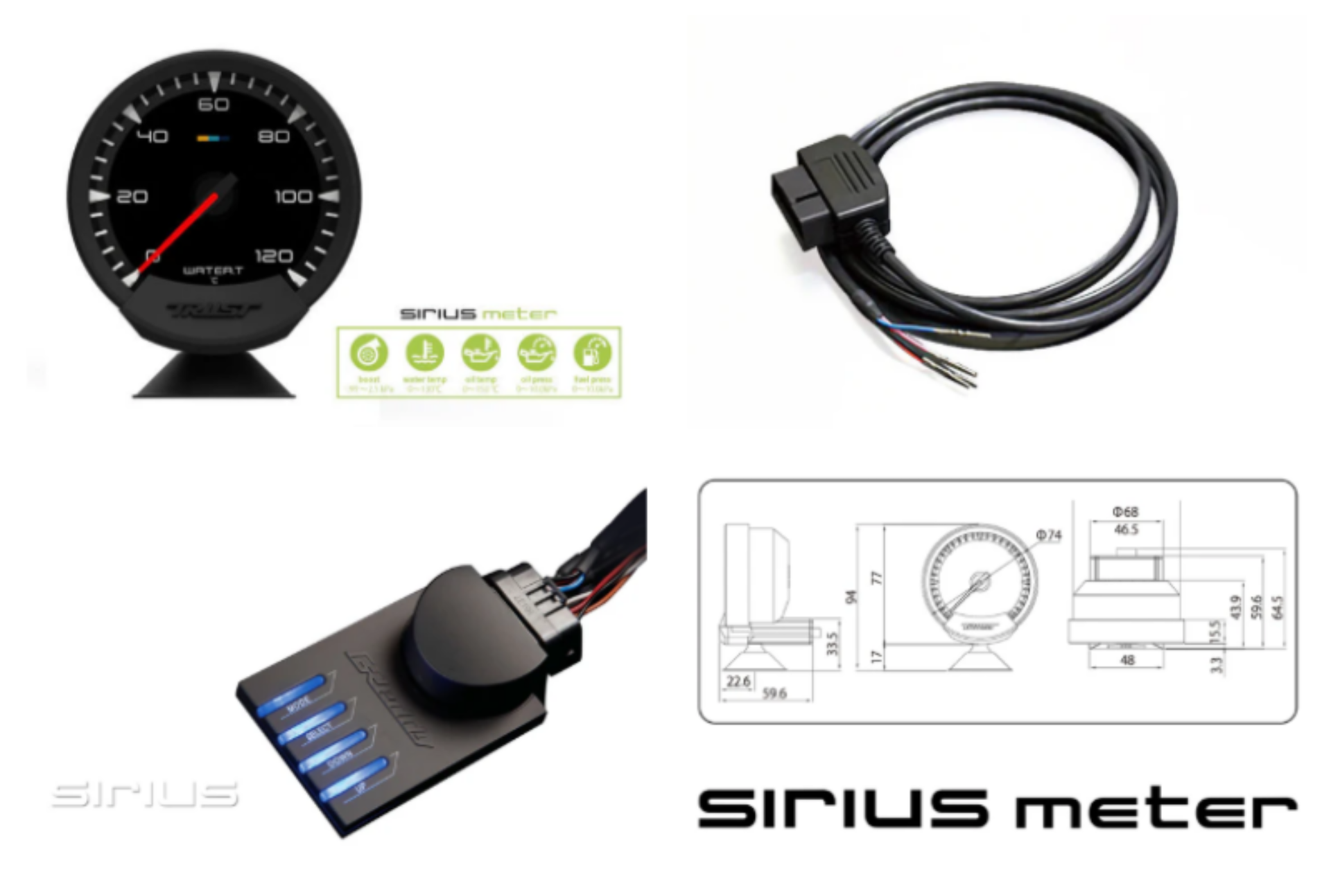 Picture of GReddy GRE Sirius Gauges - 16001756
