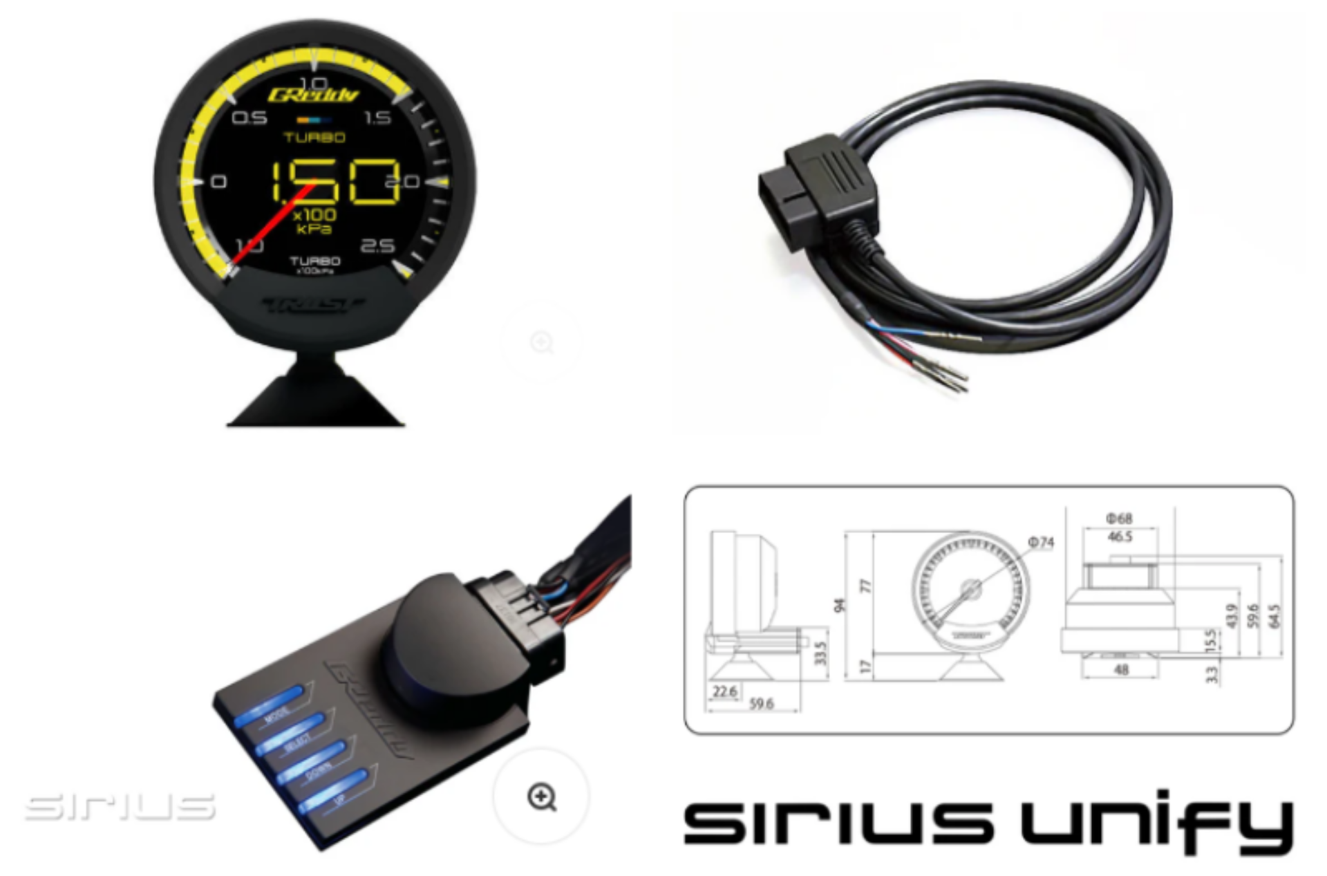 Picture of GReddy GRE Sirius Gauges - 16001760