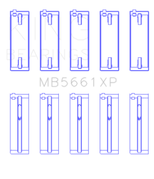 Picture of King Engine Bearings KING Main Bearings - MB5661XP0.25