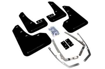 Picture of Rally Armor RAL UR Blk Flap/Grey Logo Mud Flaps - MF37-UR-BLK/GRY