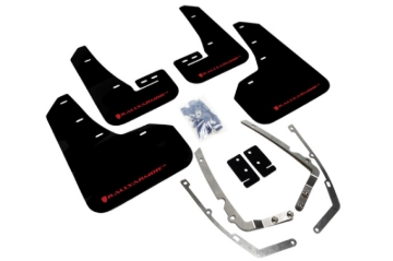Picture of Rally Armor RAL UR Blk Flap/Rd Logo Mud Flaps - MF37-UR-BLK/RD