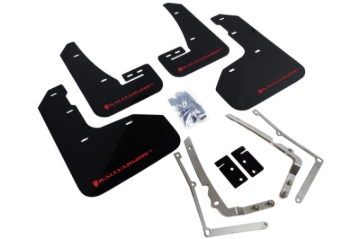 Picture of Rally Armor RAL UR Blk Flap/Rd Logo Mud Flaps - MF40-UR-BLK/RD