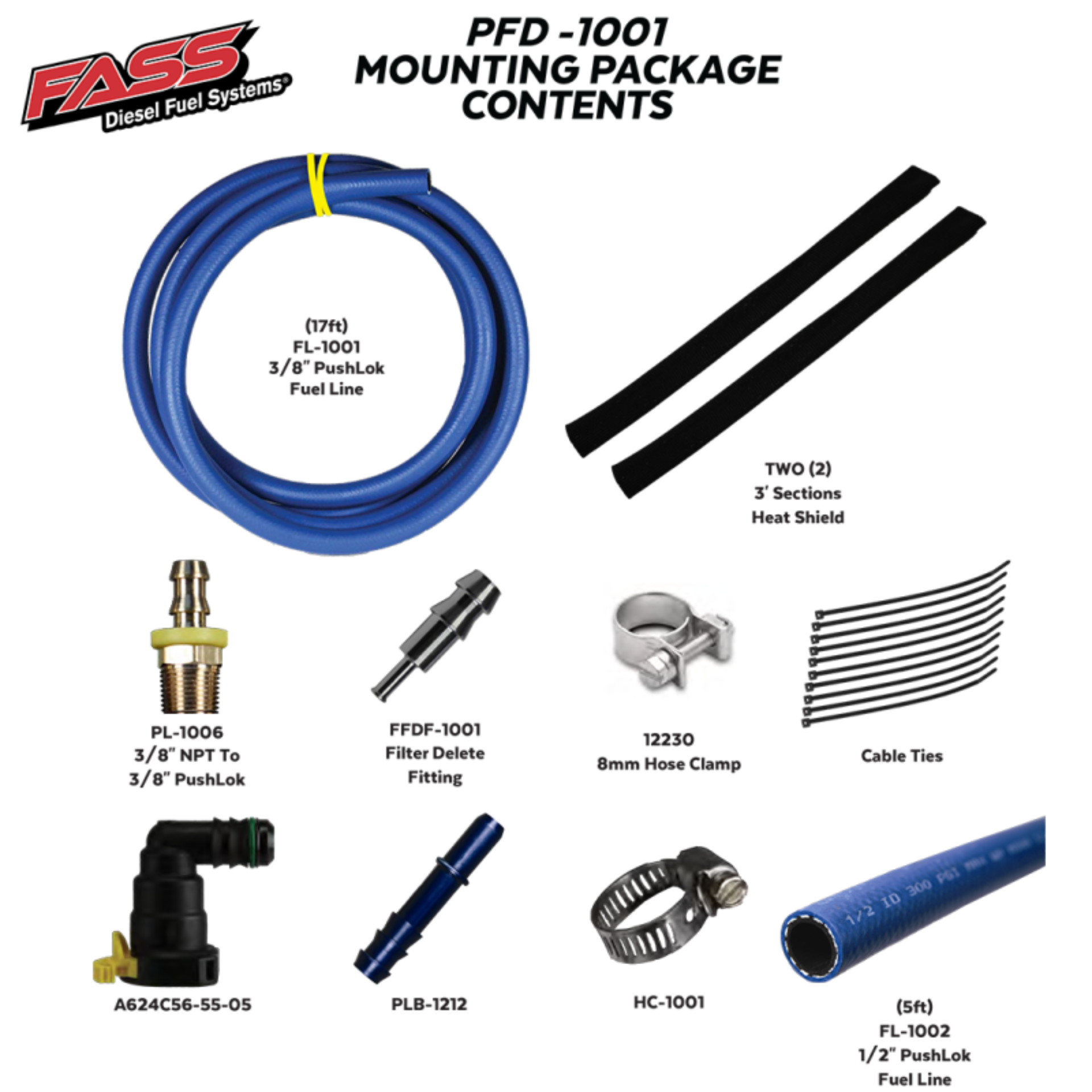 Picture of FASS Fuel Systems FASS Filter Deletes Fuel Filter Deletes - PFD1001