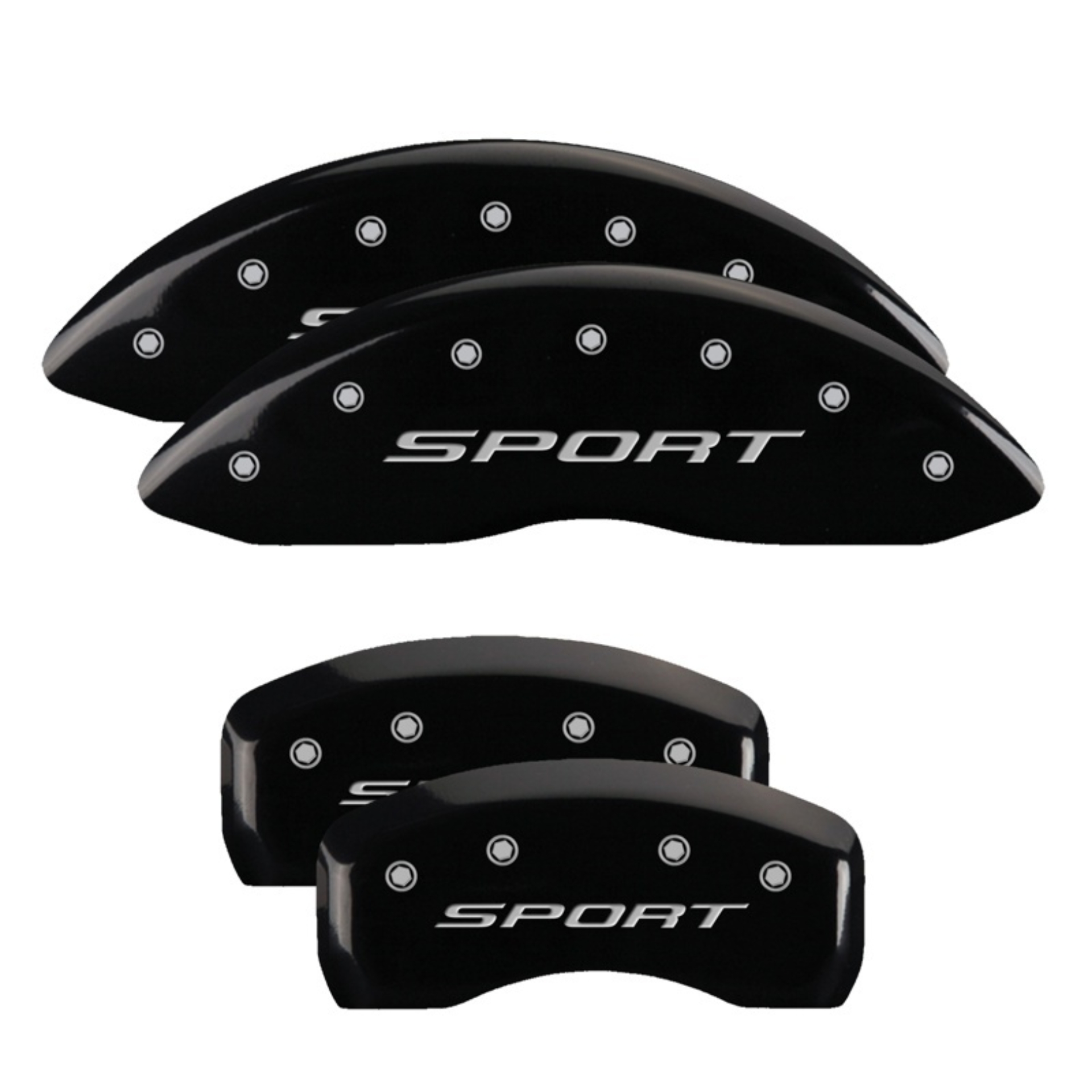 Picture of MGP Caliper Covers 4 Logo - 10244SSPTBK