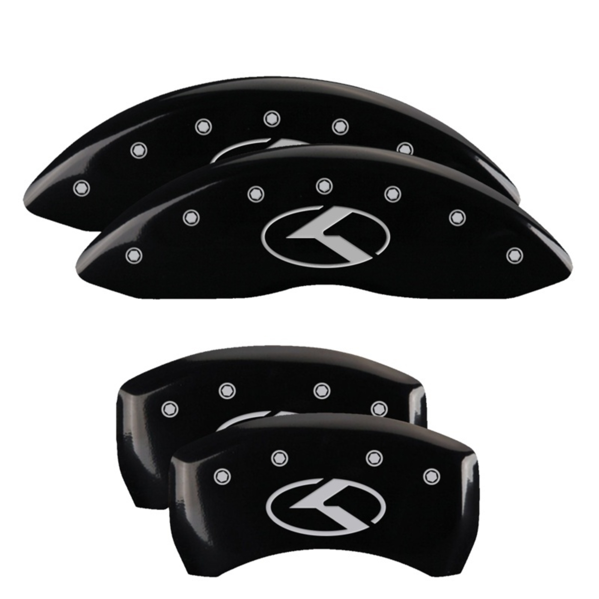 Picture of MGP Caliper Covers 4 Logo - 21191SCRKBK