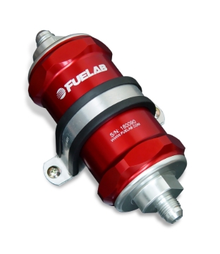 Picture of Fuelab FLB 818 In-Line Fuel Filter - 81812-2
