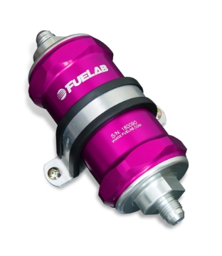 Picture of Fuelab FLB 818 In-Line Fuel Filter - 81813-4