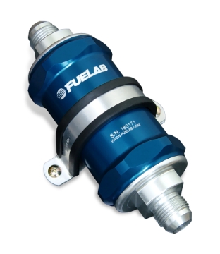Picture of Fuelab FLB 818 In-Line Fuel Filter - 81823-3