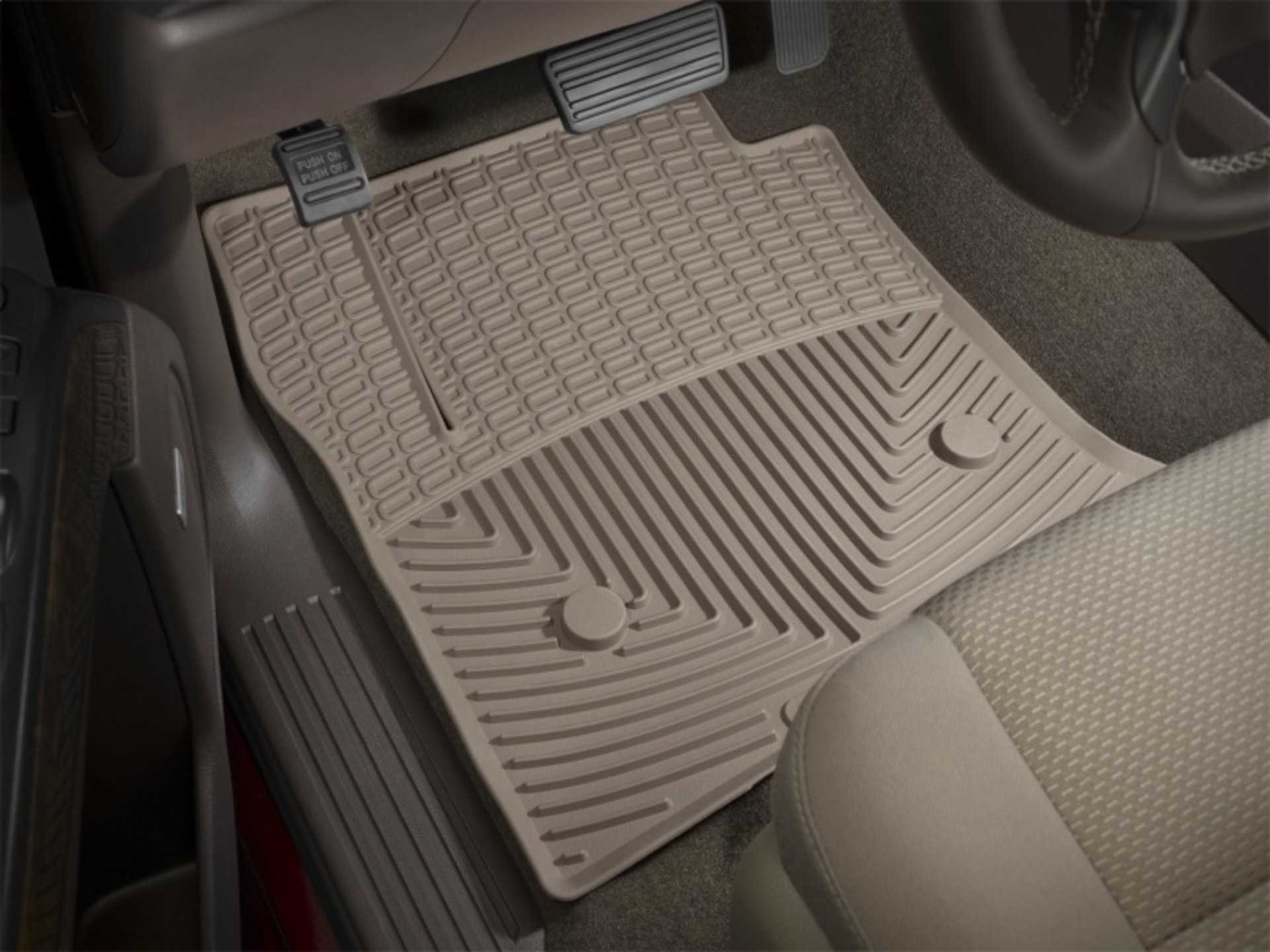 Picture of WeatherTech WT Rubber Mats-Front-Tan Floor Mats - W262TN-W231TN