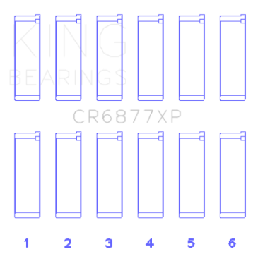 Picture of King Engine Bearings KING Performance Rod Bearings - CR6877XP