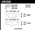 Picture of Hawk Performance HAWK Ceramic Brake Pad Sets - HB189Z.595