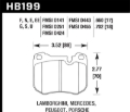Picture of Hawk Performance HAWK HPS Brake Pad Sets - HB199F.702