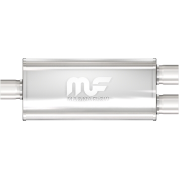Picture of 2.25 in/2 in Center/Dual; 5 in x 14 in x 8 in Body Muffler 12148