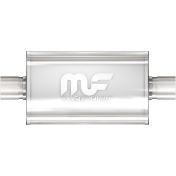 Picture of 2.5 in/2.5 in Center/Center; 5 in x 14 in x 8 in Body Muffler 14216