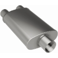 Picture of 2.25 in/2 in Center/Dual; 5 in x 14 in x 8 in Body Muffler 12148