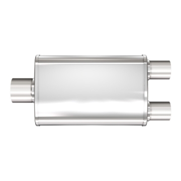 Picture of 2.25 in/2 in Center/Dual; 4 in x 14 in x 9 in Body Muffler 13148