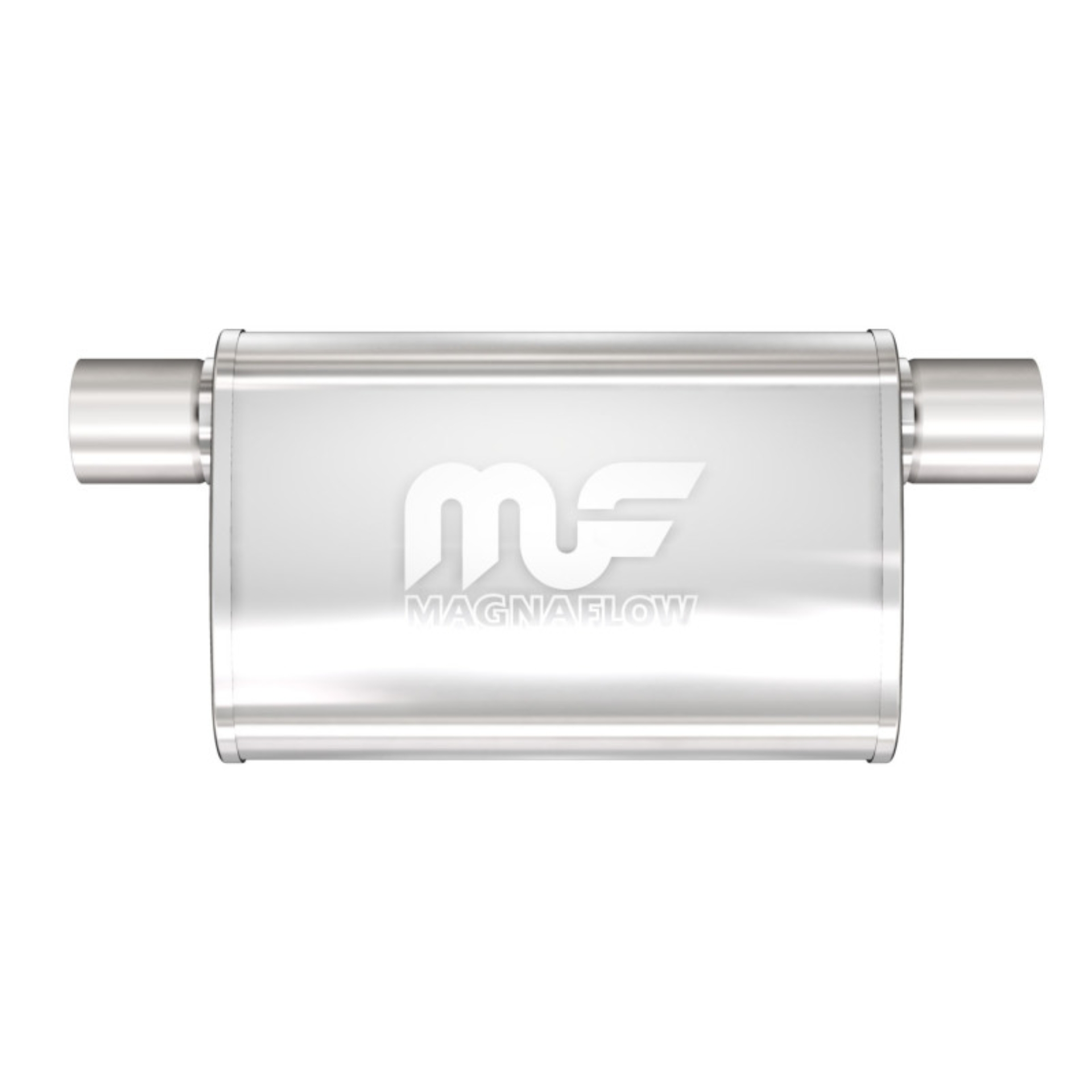 Picture of 2.5 in/2.5 in Offset/Offset Same Side; 4 in x 14 in x 9 in Body Muffler 14377