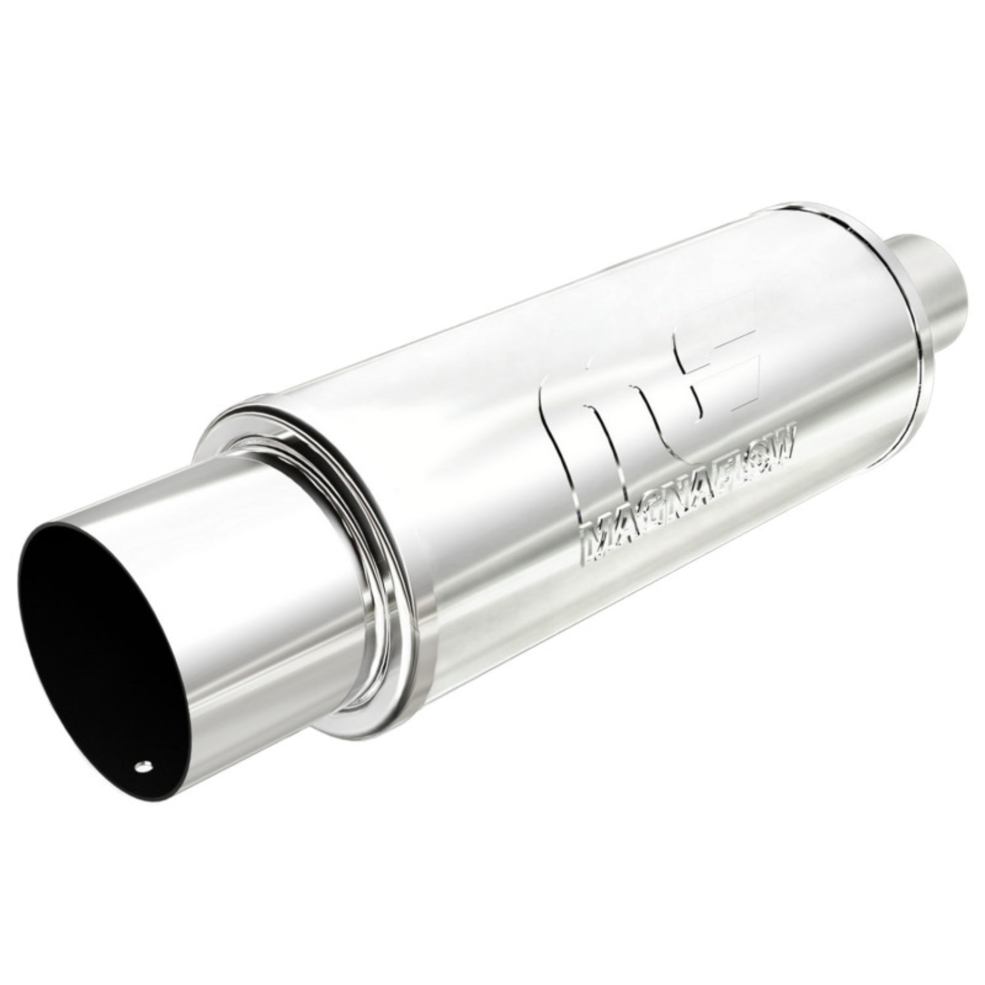 Picture of 2.25 in/4 in Center/Center; 5 in x 14 in x 5 in Body Muffler 14857