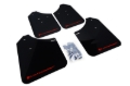 Picture of Rally Armor RAL UR Blk Flap/Rd Logo Mud Flaps - MF1-UR-BLK/RD