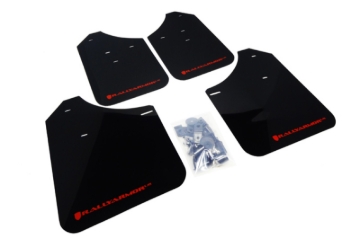 Picture of Rally Armor RAL UR Blk Flap/Rd Logo Mud Flaps - MF1-UR-BLK/RD
