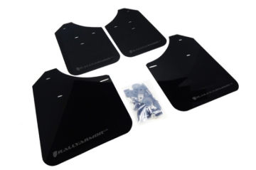 Picture of Rally Armor RAL UR Blk Flap/Grey Logo Mud Flaps - MF1-UR-BLK/GRY