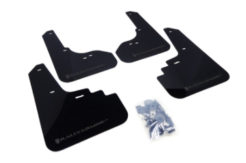 Picture of Rally Armor RAL UR Blk Flap/Grey Logo Mud Flaps - MF4-UR-BLK/GRY
