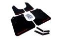 Picture of Rally Armor RAL UR Blk Flap/Rd Logo Mud Flaps - MF6-UR-BLK/RD