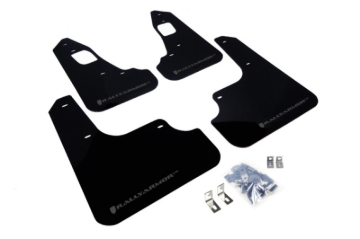 Picture of Rally Armor RAL UR Blk Flap/Grey Logo Mud Flaps - MF10-UR-BLK/GRY