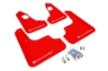 Picture of Rally Armor 08-17 Mitsubishi EVO X Red UR Mud Flap w/ White Logo