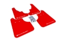 Picture of Rally Armor RAL UR Red Flap/Wht Logo Mud Flaps - MF11-UR-RD/WH