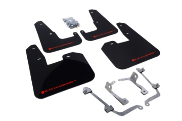 Picture of Rally Armor RAL UR Blk Flap/Rd Logo Mud Flaps - MF15-UR-BLK/RD