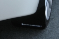 Picture of Rally Armor RAL UR Blk Flap/Wht Logo Mud Flaps - MF10-UR-BLK/WH