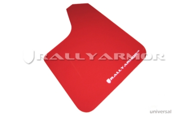 Picture of Rally Armor RAL UR Red Flap/Wht Logo Mud Flaps - MF12-UR-RD/WH