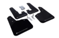 Picture of Rally Armor RAL UR Blk Flap/Silver Logo Mud Flaps - MF14-UR-BLK/SIL