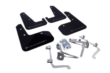 Picture of Rally Armor RAL UR Blk Flap/Grey Logo Mud Flaps - MF19-UR-BLK/GRY