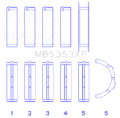 Picture of King Engine Bearings KING Performance Main Bearings - MB5353XP