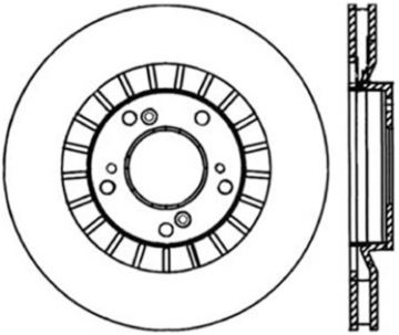 Picture of Sport Slotted Cryo Brake Rotor; Front Left