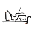 Picture of Mishimoto MM Silicone Hose-Radiator Radiator Hoses - MMHOSE-VR6-92BK
