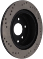 Picture of Sport Cross Drilled Brake Rotor; Rear Right