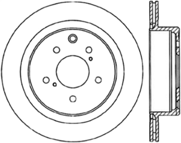 Picture of Sport Drilled & Slotted Brake Rotor; Rear Right
