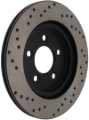 Picture of Sport Cross Drilled Brake Rotor; Rear Left