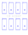 Picture of King Engine Bearings KING Performance Rod Bearings - CR439XP0.25