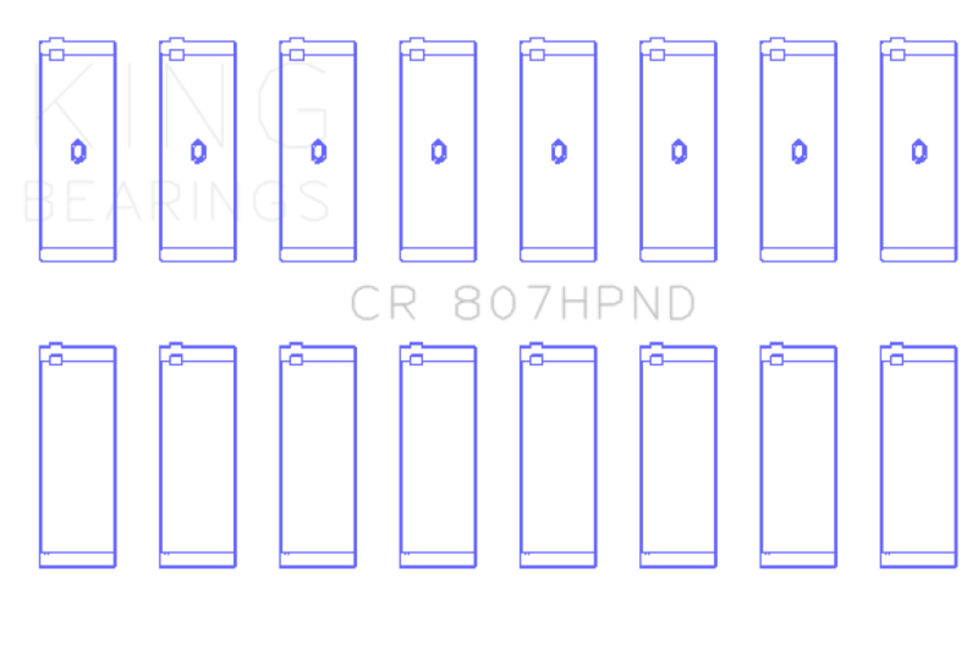 Picture of King Engine Bearings KING Performance Rod Bearings - CR807HPND020