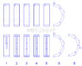 Picture of King Engine Bearings KING Performance Main Bearings - MB5280XP