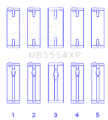 Picture of King Engine Bearings KING Performance Main Bearings - MB5554XPSTDX