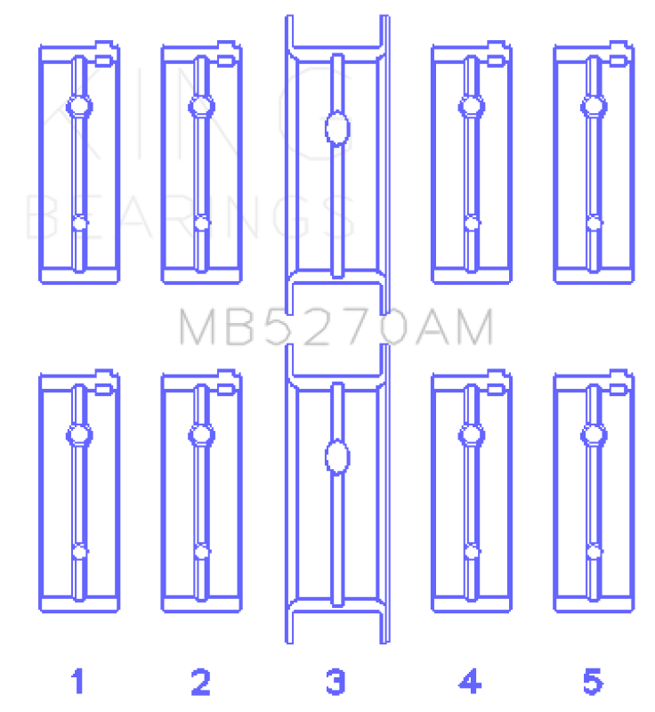 Picture of King Engine Bearings KING Main Bearings - MB5270AM1.0