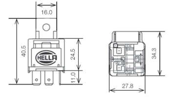 Picture of Hella Relay Connector Light Accessories and Wiring - 003530041